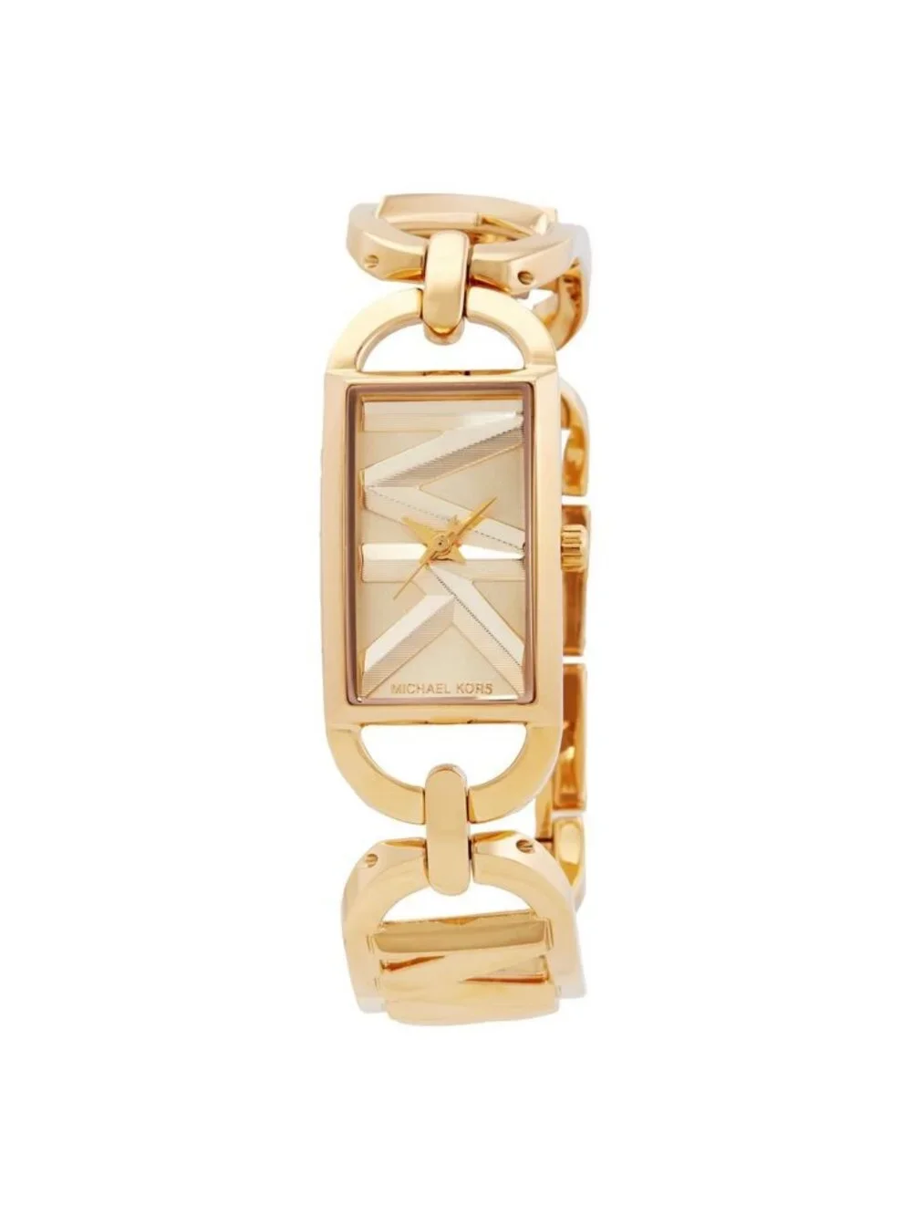 NWT Michael Kors MK Empire Quartz Gold Dial Ladies Watch